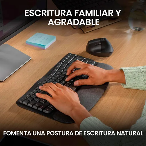 Teclado ergonomico inalambrico hotsell