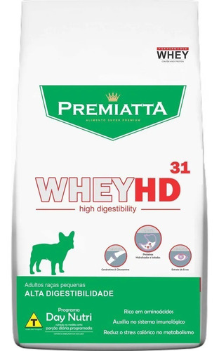 Ração Premiatta Whey Hd Raças Peqs 6 Kg(-)mancha Lagrimas