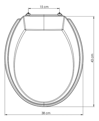Assento Original Celite / Incepa / Logasa Oval 6lpf