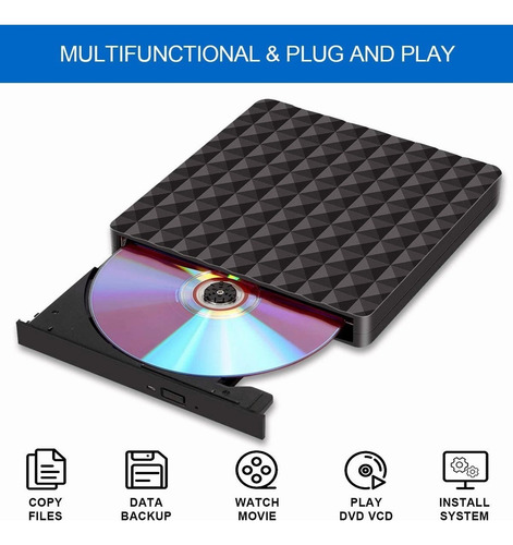 //-//-lector Y Grabadora De Dvd/cd/externa Quemador Usb 3.0