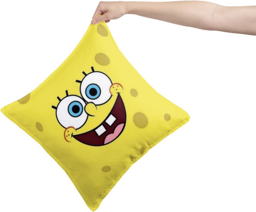 Cojin Decorativo Bob Esponja Diseño Unico Calidad Hogar