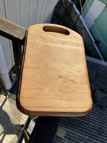 Tabla Mini Picar Carne Wagyu Madera Natural Hecha A Mano
