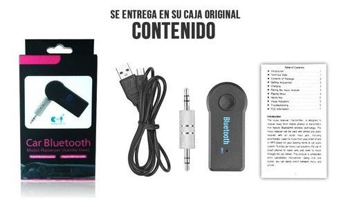 Receptor Bluetooth Auxiliar En Caja Audio