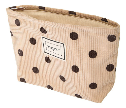 Bolsa De Maquillaje Con Estampado De Bolsas De Pana Portátil