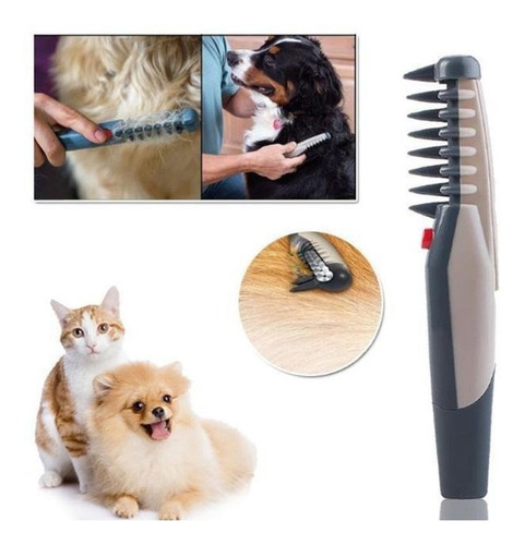 Cepillo Eléctrico Para Mascotas Desenrreda Peina Perros Gato