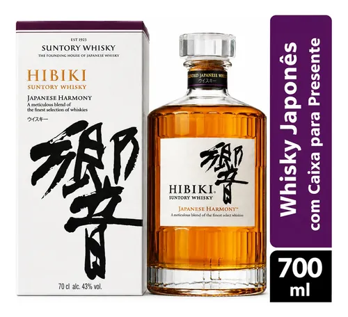 Whisky Japonês Hibiki Japanese Harmony 700ml Com Caixa | MercadoLivre