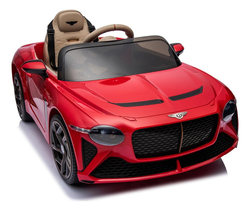 Vehículo P/niños Estilo Bentley Bacalar C/luces; 12 V; Rojo