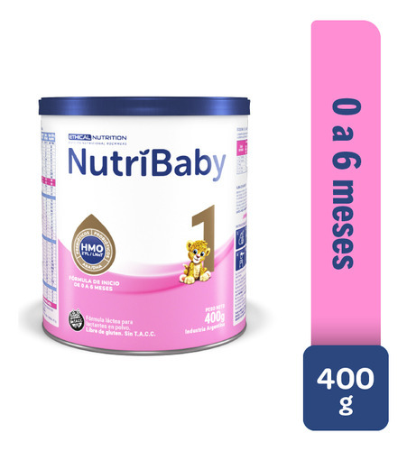 Nutribaby Hmo Leche Fórmula Infantil Etapa 1 Lata X 400 G Sabor Neutro