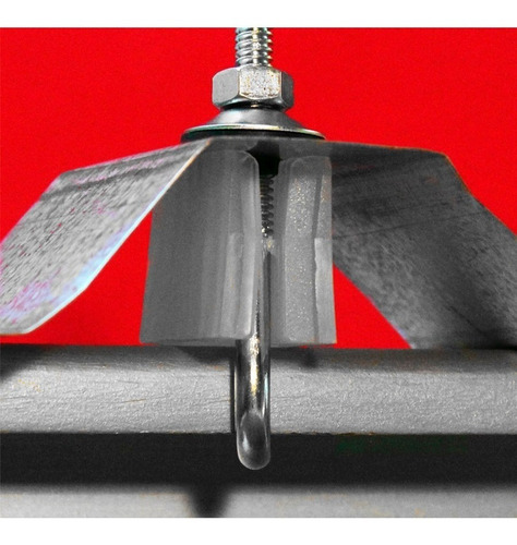 Imagen 7 de 8 de Soporte Plástico Para Chapa Trapezoidal X 100 Unidades