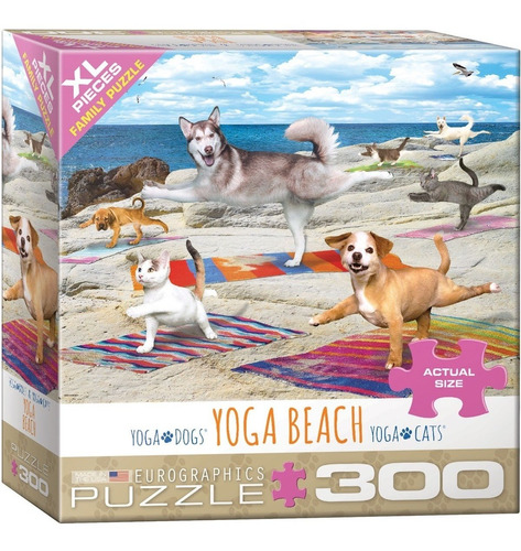 Puzzle De 300 Piezas Xl Yoga Beach - Eurographics  