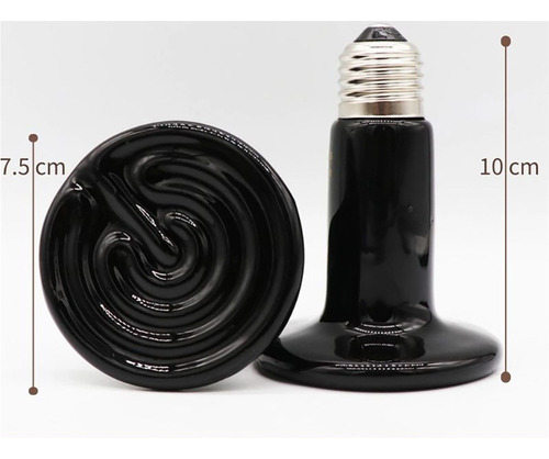 Y 2 Lámpara Calefactora Cerámica 110v 100w Reptiles Y Aves