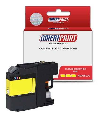 Cartucho Compatible Brother Lc-60 Amarillo Ameriprint