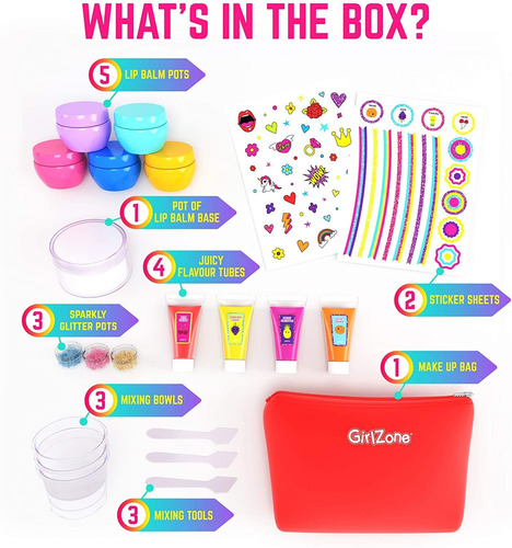 Girlzone Kit De Brillo De Labios Para Hacer Tu Propio Bálsam