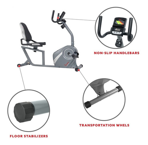 Sunny Bicicleta Recumbente Con Asiento De Apoyo Sf-rb4876