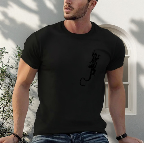 Camiseta Tribal Gecko Camiseta De Anime En Blanco Camiseta