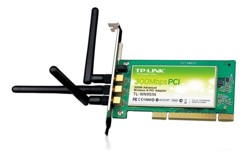 Placa De Rede Tp Link Tl-wn951n 300mbps 3 Antenas Pci
