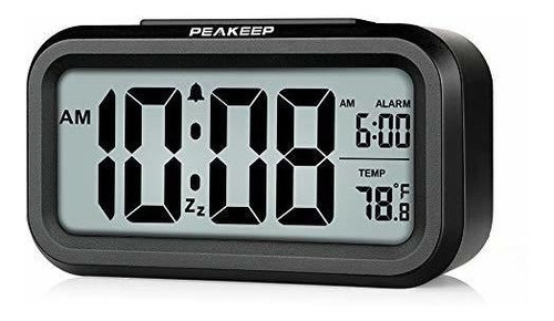 Peakeep Reloj Despertador Digital Con Luz Nocturna Inteligen