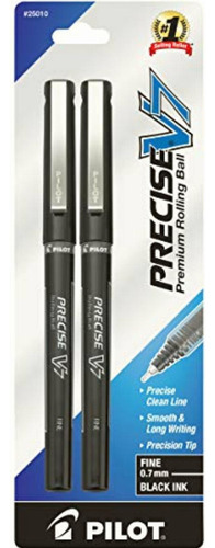 Pilot Precise V7, Bolígrafo, Tinta Líquida Negra, Blíster