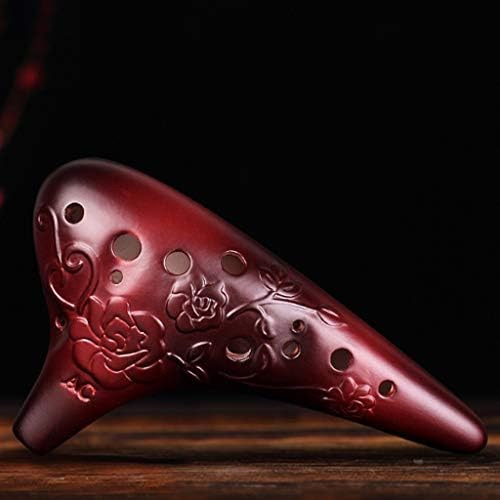 Zycsktl Principiante Adulto 12 Hoyos Alto C Arcilla Ocarina,
