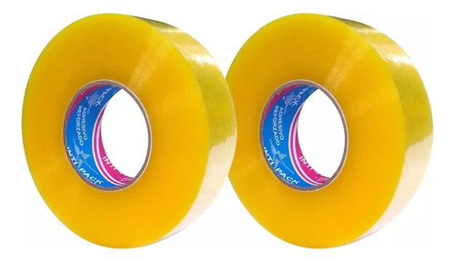 Cinta Embalaje 400 Yardas Transparente -por 2 Rollos