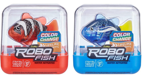 Fish Series1 2pk Azul Rojo 7141b S001