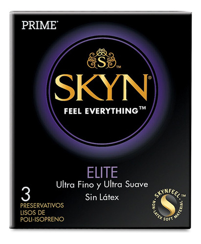 Preservativos Prime Skyn Elite Sin Látex Elite X 3 Un