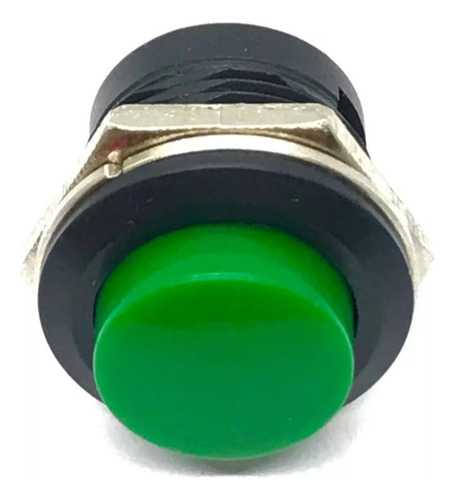 80 Chave Push Button Start Bujão R13-507 Sem Rosca Verde