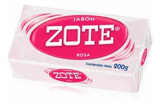 Jabón De Lavandería En Barra Zote Rosa 200g 6pack