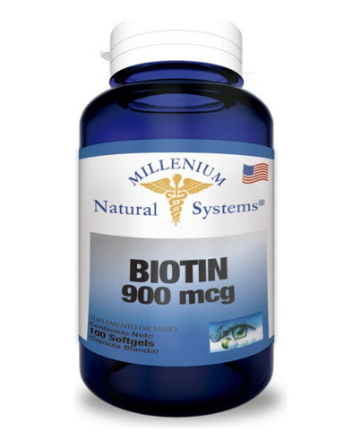 Biotina 900mcg X 100 Caps - Mns - Unidad a $379