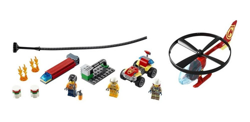 Imagen 3 de 6 de Lego City 60248 Helicoptero Volador De Bomberos Magic4ver