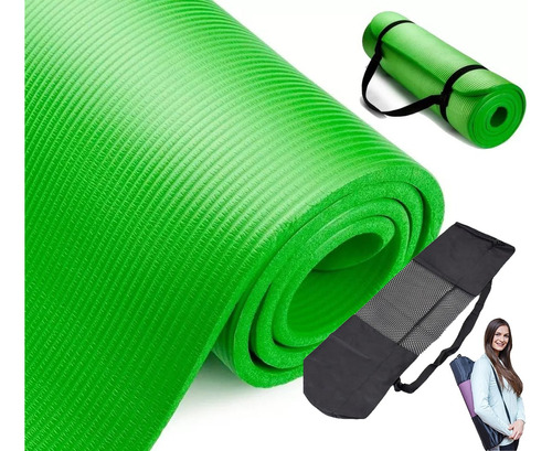 Alfombra Yoga Mat 1cm Colchoneta + Porta Mat Yoga Pilates