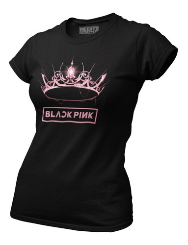 Playera Black Pink Kpop K-pop Algodón Peinado Mod01