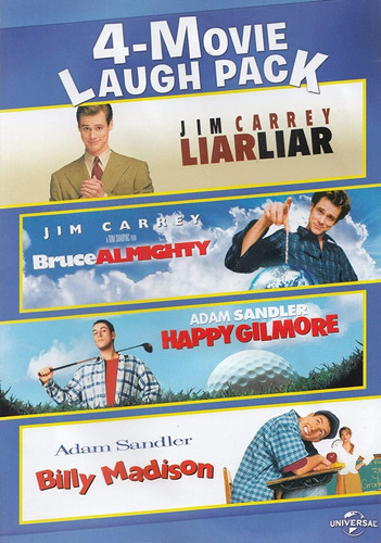 4 Películas De Comedia [importado] | Carrey / Sandler | Dvd 