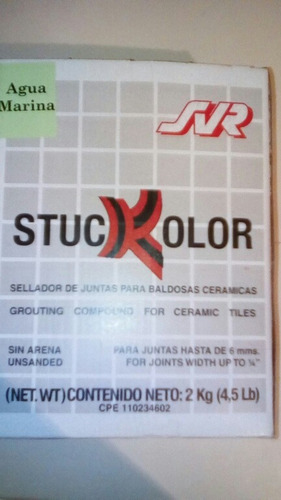 Sellador De Juntas Stuckolor  Azul  Aguamarina