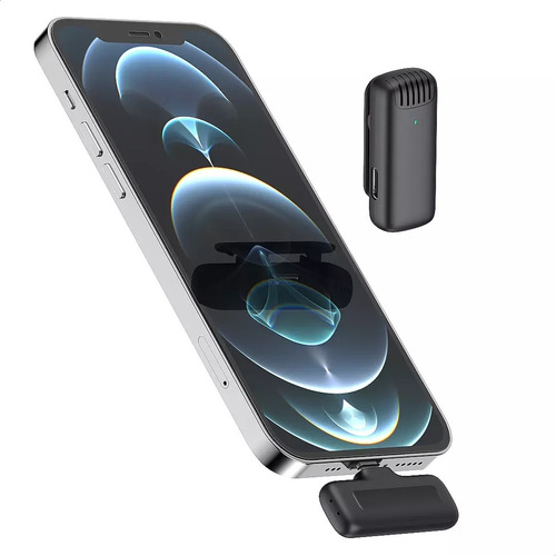 Micrófono Corbatero Clip Inalámbrico Celular Recargable Anc