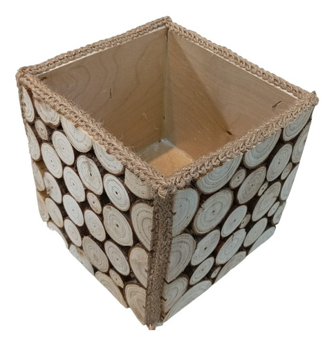 Caja Cajón Madera Rustico Artesanía Decoración Adorno 16cm