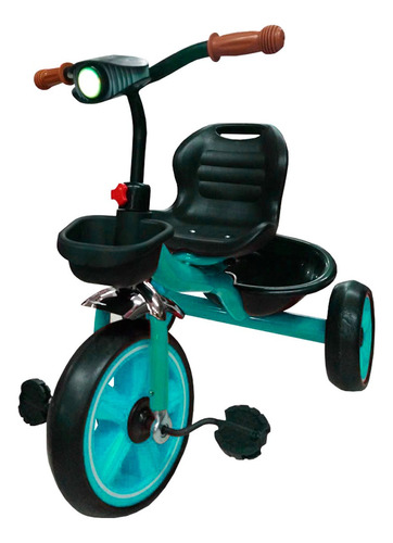 Triciclo Sport Vintage Basico Para Niños Aeiou Ts243 Color Verde