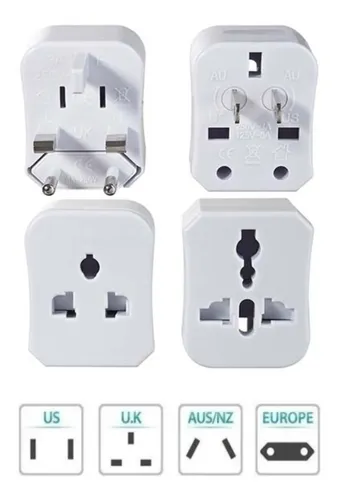Adaptador Ficha Universal Treqa Para Viaje Seguridad Niños