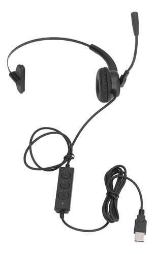 Auriculares De Oficina, Centro De Llamadas, Usb, Cable Ajust