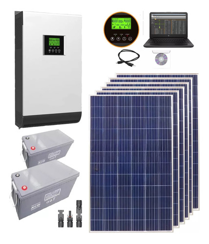 Kit Solar Hibrido 6720wh X Dia 4kw / 8kw 220v H3 Cta