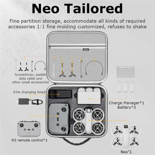 A Bolsa De Almacenamiento De Cuero Para Dji Neo Y