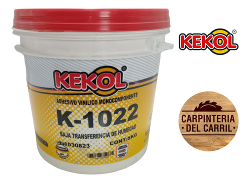 Adhesivo Vinilico Monocomponente K1022 5 Kg Madera Kekol