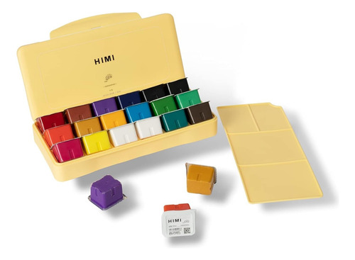 Himi Gouache Set De 18 Colores 30 Ml / Caja Amarilla