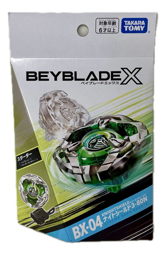 Takara Tomy Beyblade X Bx04 Starter Nightshield Kit Lanzador