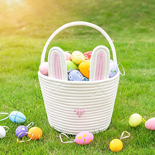 Cesta De Pascua Con Forma De Conejito Cubos De Pascua Para N