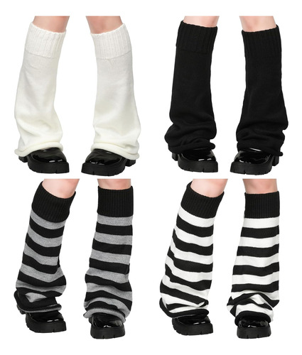 4 Pares De Calentadores Acampanados Kawaii Lolita