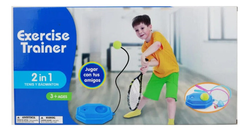 Excercise Trainer Set Tenis Badminton Con Base Paletas