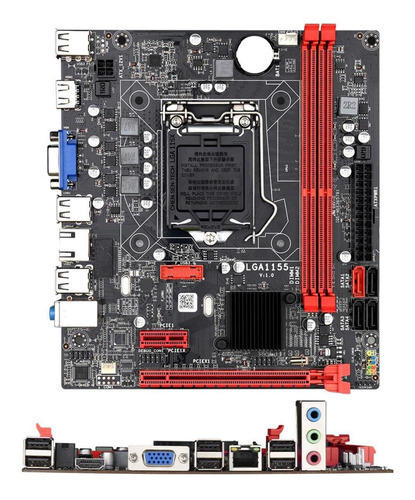 Placa Mãe 1155 Lga B75m Memória Ddr3 Intel Vga Hdmi Sata