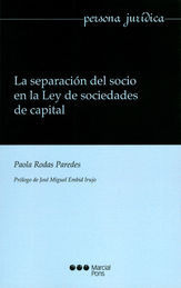 Libro Separación Del Socio En La Ley De Sociedades  Original