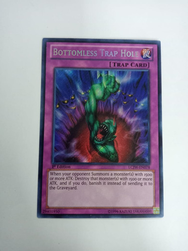 Bottomless Trap Holebottomless Prismatic Secret Rare Yugioh